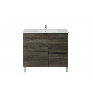 Berge Dark Grey Free Standing 900 Cabinet Only